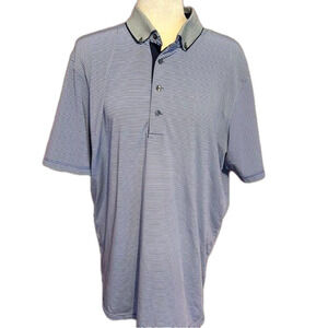 Greyson Pin Stripe Golf Polo Shirt Men’s Large